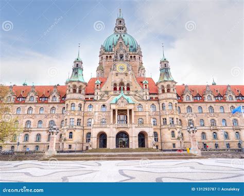 Beautiful New Town Hall Neues Rathaus View Stock Image Image Of