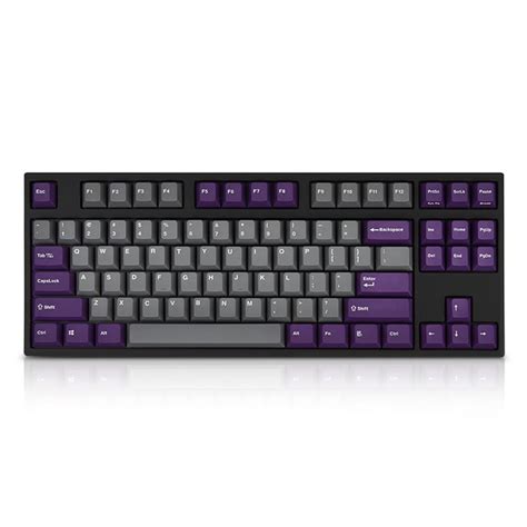 Leopold Fc R Grey Purple Tkl Mechanical Keyboard Cherry Mx Blue