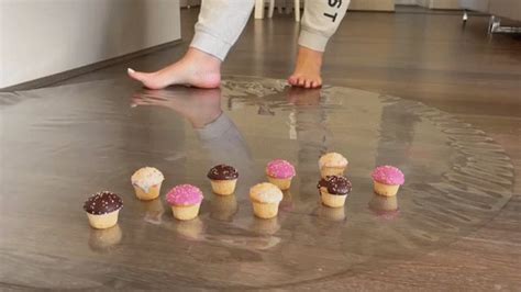 Tall 95 Kg Giantess Goddess Cupcakes Slaves Crushed Barefoot Under