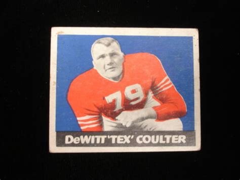 1948 Leaf 42 DeWitt Tex Coulter New York Giants Card VG EX EBay