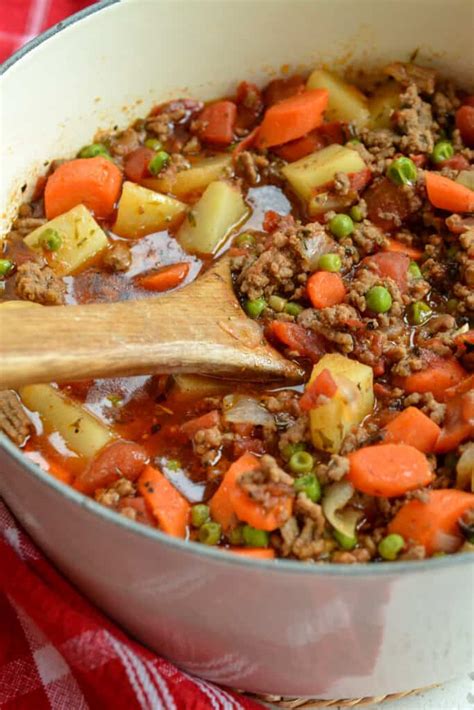 Hamburger Stew One Easy Quick And Economical Meal