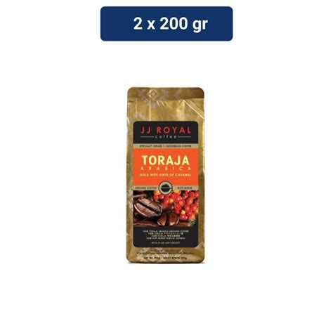 Jual Jj Royal Coffee Toraja Arabica Ground Bag X Gr Shopee