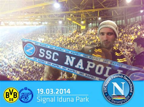 Foto Borussia Dortmund Zenit Un Tifoso Azzurro Presente In Curva