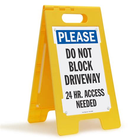 Do Not Block Driveway Signs That Work