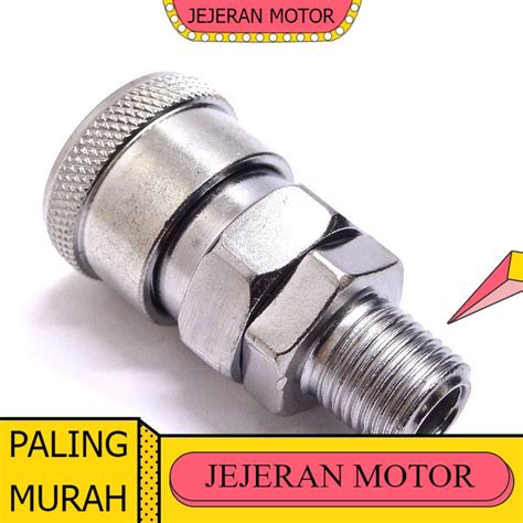 Jual QUICK COUPLER SM20 Sambungan Selang Udara Angin Kompresor Konektor