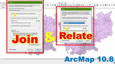 Join And Relate How To Join And Relate Table In Arcgis Youtube