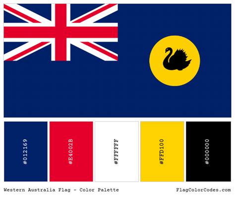 western australia flag color codes