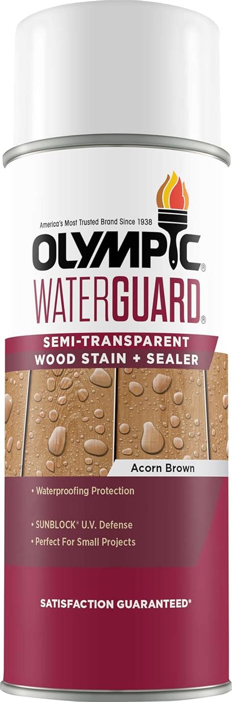 Olympic WaterGuard 11 75 Oz Acorn Brown Semi Transparent Exterior Wood