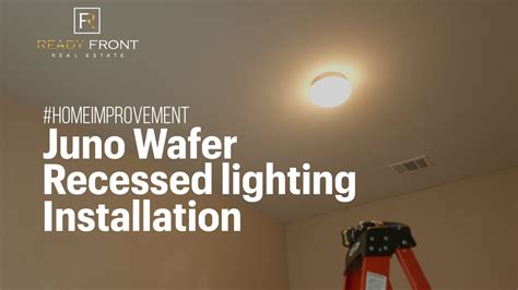 Juno Wafer Recessed Lighting Installation Youtube