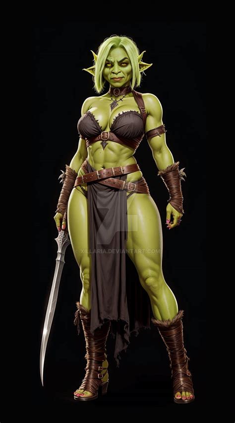 Dnd Female Orc Open 180pts By Xillaria On Deviantart