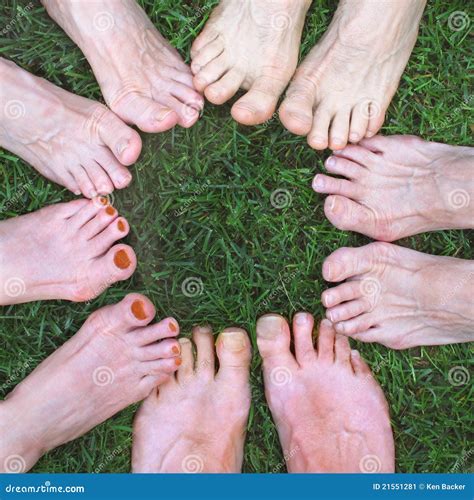 Feet in a circle stock image. Image of parts, touch, body - 21551281