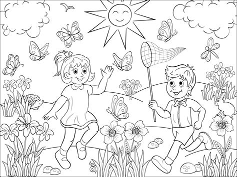 Картинки для раскраски лето - 90 фото