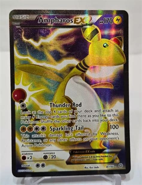 Ampharos Ex 8798 Full Art Ultra Rare Origines Anciennes Pokémon Eur 7