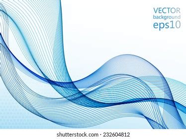 Abstract Blue Wave Stock Vector (Royalty Free) 232604812 | Shutterstock