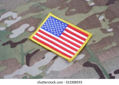 Us Army Flag Patch On Camouflage Stock Photo 313308593 | Shutterstock