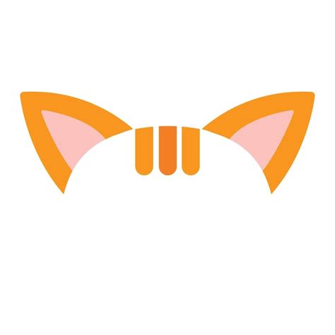 Premium Vector Cat Ear Color On A White Background Vector Illustration