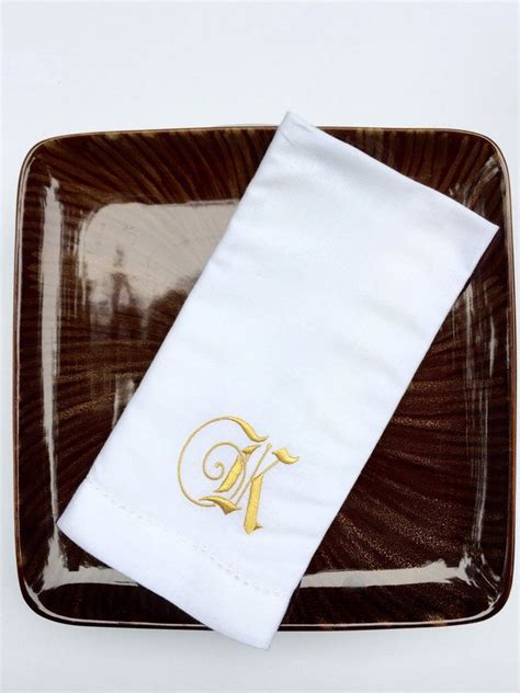 Fairytale Monogrammed Cloth NapkinsSet Of 4 Embroidered Napkins Are