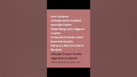 A Boogie Wit Da Hoodie Drowning Lyrics Spotify Version Ft Kodak