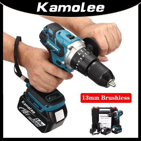 Kamolee Mm Brushless Electric Impact Drill Cordless Electric