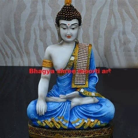 Multicolor Makrana Marble God Marble Buddha Statue Sizedimension 2