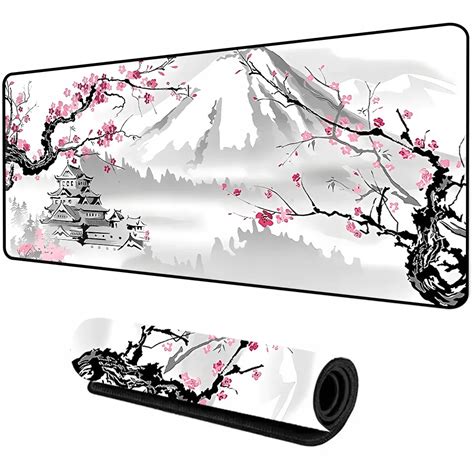 Sakura Japanese Cherry Blossom Mouse Pad Gaming XL Home New HD Mousepad