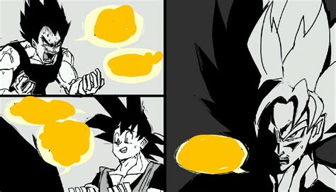 Goku And Vegeta Comic Blank Template Imgflip