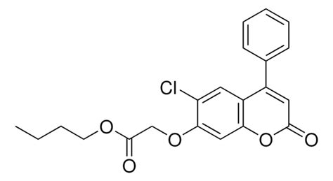 6 CHLORO 2 OXO 4 PHENYL 2H CHROMEN 7 YLOXY ACETIC ACID BUTYL ESTER