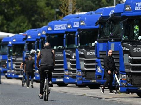 Darum streiken Lkw Fahrer in Gräfenhausen