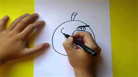 Como Dibujar El Pajaro Negro Paso A Paso Angry Birds How To Draw