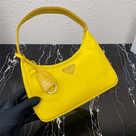 Prada 1NE515 Re Nylon Re Edition 2000 Mini Bag Yellow Wholesales High