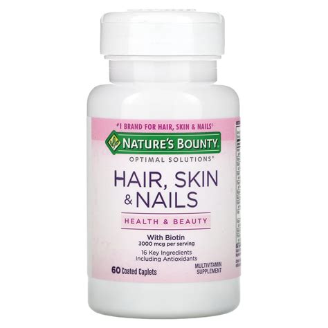 Nature's Bounty, Hair, Skin & Nails, 60 Coated Caplets