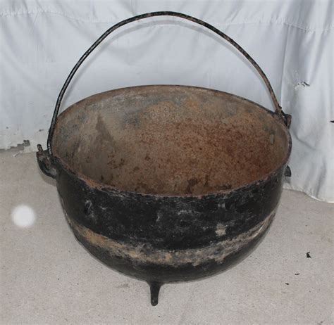 Bargain Johns Antiques Antique Cast Iron Cauldron Scalding Pot