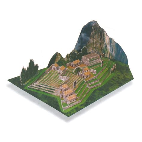 MACHU PICHU Maqueta Para Recortar Y Armar Fuji Hands