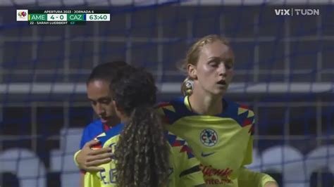 Doblete de Luebbert para el 4 0 del América TUDN Liga MX Femenil TUDN