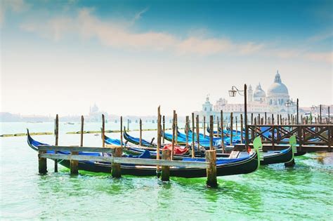 Premium Photo Gondolas On The Grand Canal In Venice Italy