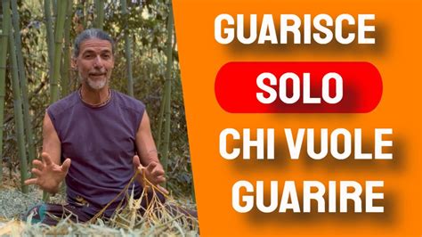 Guarisce solo chi vuole Guarire e non voler guarire è un sacro diritto