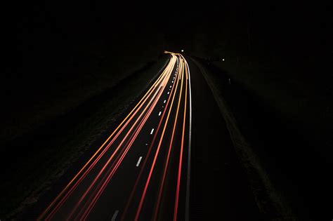 Free Images Light Blur Road Trail Bridge Traffic Street Night