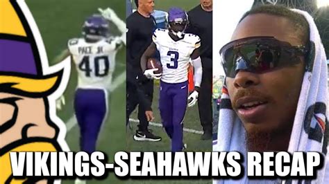 VIKINGS SEAHAWKS RECAP WINNERS LOSERS YouTube