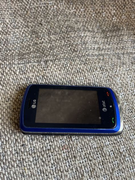 Lg Xenon Gr500 Blue And Gray Atandt Rare Cellular Slider Phone