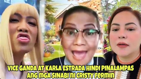 Vice Ganda At Karla Estrada Hindi Pinalampas Ang Mga Sinabi Ni Cristy