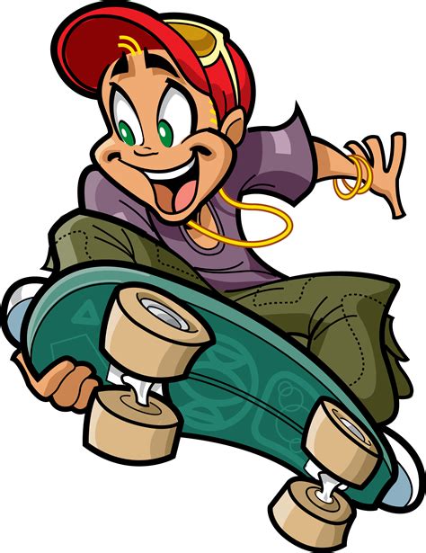 Skate Clipart Cool Person Clipart Skateboarder Png Download Full