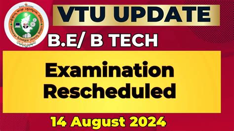 VTU UPDATE TODAY 14th August 2024 YouTube