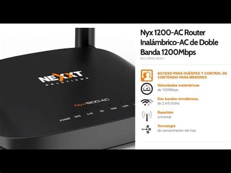 Router Nexxt Nyx 1200 AC Configuración Básica YouTube