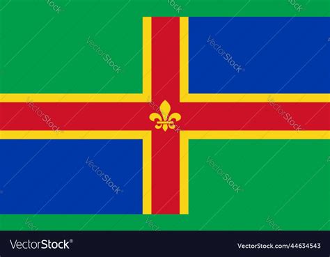 Flag of lincolnshire uk Royalty Free Vector Image