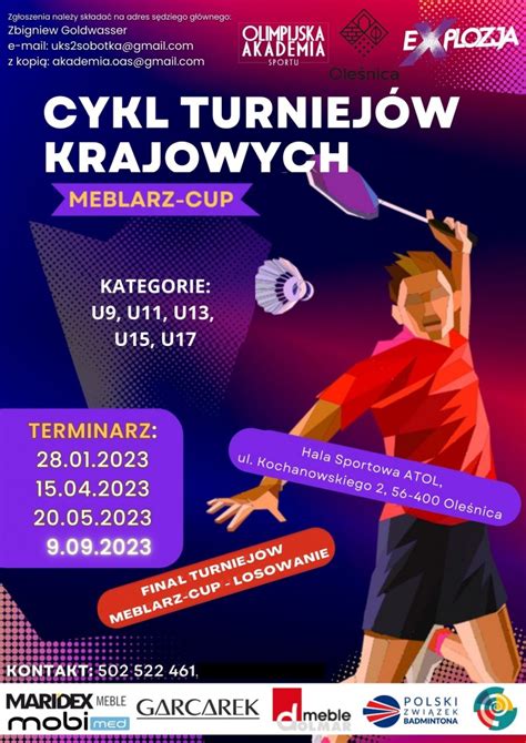 Zapraszamy Na Dwa Badmintonowe Turnieje W Ole Nicy Ole Nica