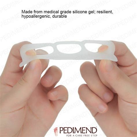 Pedimend Pcs Silicone Gel Triple Loop Hammer Toe Separator For Bent