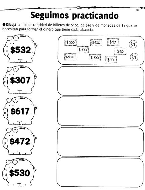 Problemas Matematicos Con Billetes Y Monedas