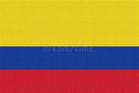 Illustration Of The National Flag Of Colombia Stock Illustration