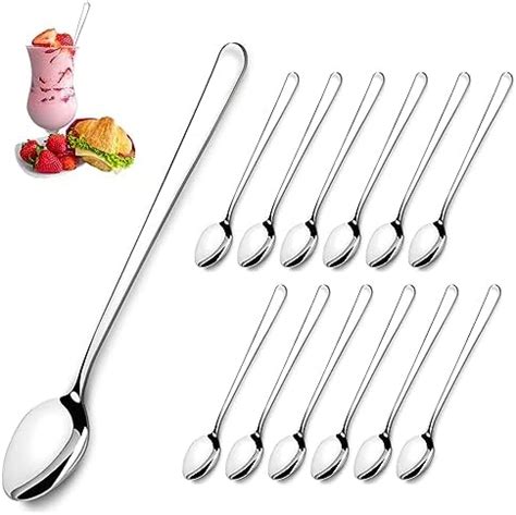 Amazon Long Handle Spoon 9 Inch Ice Tea Spoon DEALIGHT Premium