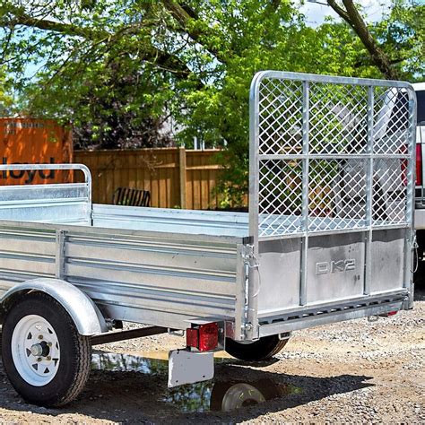 Buy Dk2 5ft X 7ft Single Axle Utility Trailer Kit With Drive Up Gate Galvanized Online